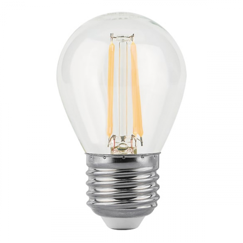 Лампа светодиодная Gauss Filament 7 Вт E27 филаментная шар 2700К теплый белый свет 150-265 В прозрачная (10 шт.)