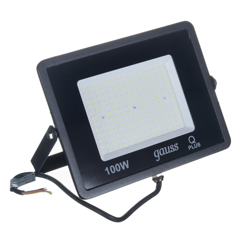 Прожектор светодиодный Gauss Qplus 100 Вт 175-265 В IP65 6500К холодный белый свет плоский корпус