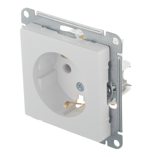 Розетка Schneider Electric Atlas Design ATN000143 скрытая установка белая с заземлением