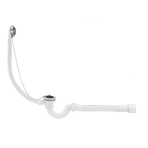 Сифон для ванны VIRPLAST by WIRQUIN 30980654 1 1/2"х40 с выпуском D 70 мм c соединением 40/50 мм