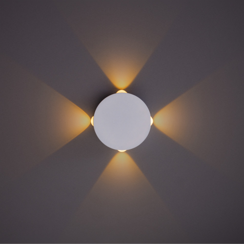Светильник светодиодный уличный настенный ARTE LAMP TAMBURELLO (A1525AP-1WH) 4 Вт 220 В 3000К теплый белый свет IP54