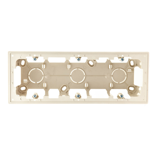 Коробка монтажная без рамки Simon 24 Harmonie трехместная 2400753-031 открытая установка слоновая кость