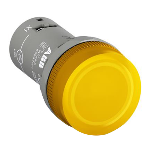 Лампа сигнальная ABB CL2-523Y (1SFA619403R5233) 220 В тип AC желтая