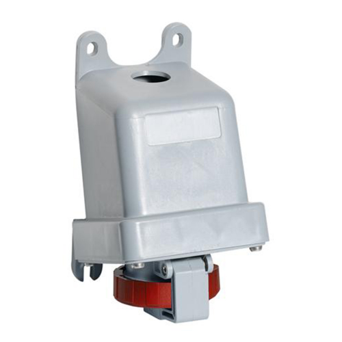 Розетка кабельная ABB 432RS6W прямая настенная с заземлением 3P+N+E 3 фазы 32 А 400 В IP67 с крышкой