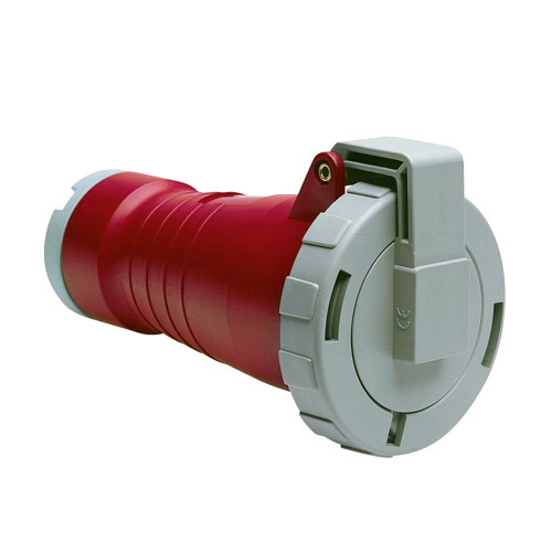 Розетка кабельная ABB 432C6W прямая переносная с заземлением 3P+N+E 3 фазы 32 А 400 В IP67 с крышкой