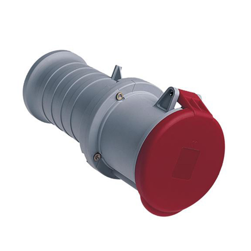 Розетка кабельная ABB 463C6 прямая переносная с заземлением 3P+N+E 3 фазы 63 А 400 В IP44 с крышкой