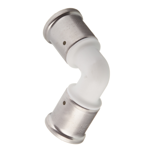 Угол Henco (1PKW-2626) 26(пресс) х 26(пресс) PVDF белый
