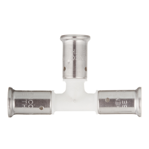 Тройник Henco (9PKW-161616) 16(пресс) х 16(пресс) х 16(пресс) PVDF белый