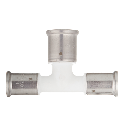 Тройник Henco (12PKW-202620) 20(пресс) х 26(пресс) х 20(пресс) PVDF белый