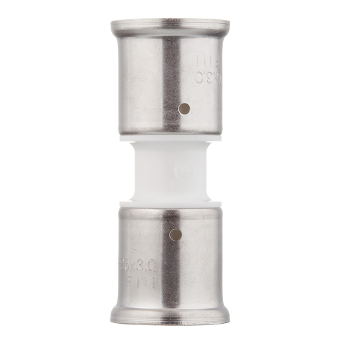 Муфта Henco (15PKW-2626) 26(пресс) х 26(пресс) PVDF белая