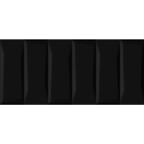 Плитка облицовочная Cersanit Evolution рельеф кирпичи черная 440x200x8,5 мм (12 шт.=1,056 кв.м)