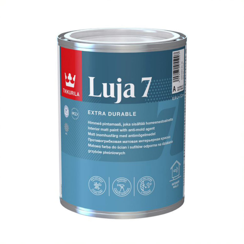 Краска акриловая Tikkurila Luja 7 Himmea моющаяся прозрачная основа C 0,9 л