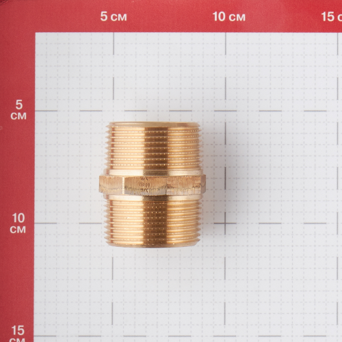 Ниппель Viega (269135) 1 1/4 НР(ш) х 1 1/4 НР(ш) двойной бронзовый