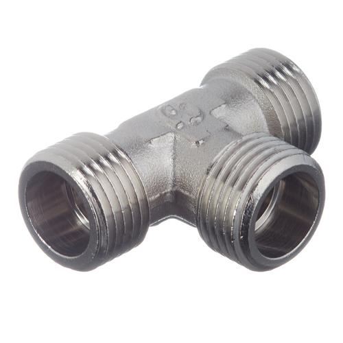 Тройник Stout (SFT-0018-121212) 1/2 НР(ш) х 1/2 НР(ш) х 1/2 НР(ш) латунный