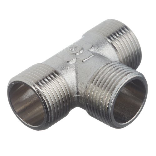 Тройник Stout (SFT-0018-343434) 3/4 НР(ш) х 3/4 НР(ш) х 3/4 НР(ш) латунный