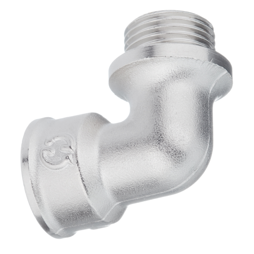 Угол Stout (SFT-0016-000012) 1/2 ВР(г) х 1/2 НР(ш) с упором никелированный