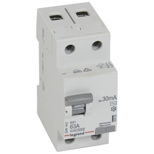 УЗО Legrand RX3 (402026) 63А 30 мА 2P тип AC 10 кА