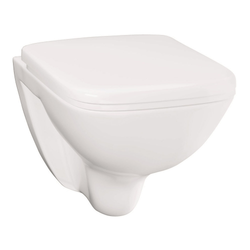 Комплект инсталляция GROHE Solido 4в1 39467000 с клавишей хром с подвесным унитазом Lecico и сиденьем микролифт