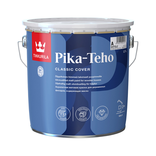 Краска водно-дисперсионная для деревянных фасадов Tikkurila Pika-Teho основа С 2,7 л