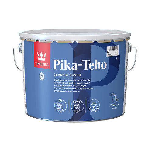 Краска водно-дисперсионная для деревянных фасадов Tikkurila Pika-Teho основа С 9 л