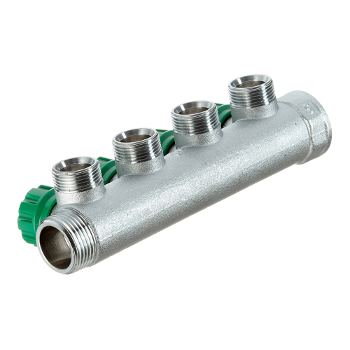 Коллектор Far (FK 3824 134) 1 ВР(г) х 4 выхода 3/4 НР(ш) ЕК х 1 НР(ш) регулируeмый