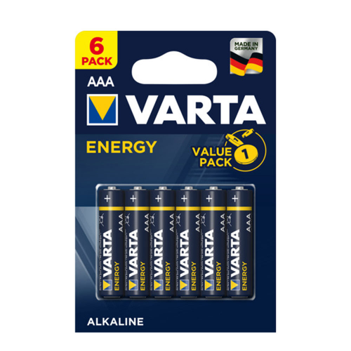 Батарейка VARTA ENERGY AAA мизинчиковая 1,5 В (6 шт.)