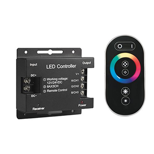 Контроллер для светодиодной ленты RGB Gauss 288 Вт 12-24 В IP20 черный
