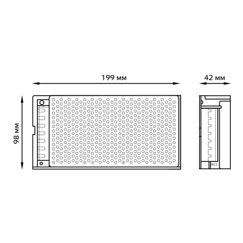 Блок питания для светодиодной ленты Gauss LED STRIP PS 100 Вт 12 В IP20