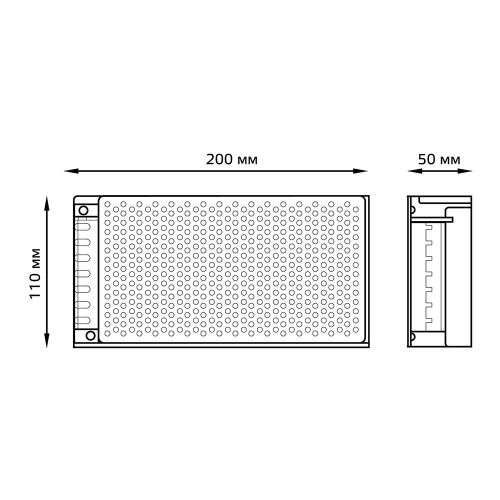 Блок питания для светодиодной ленты Gauss LED STRIP PS 250 Вт 12 В IP20