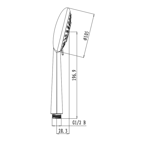 Лейка для душа LEMARK LM0616C AURA d105 мм F6