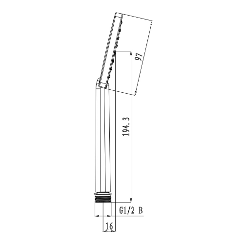 Лейка для душа LEMARK LM1411C квадратная 80х80 мм F1
