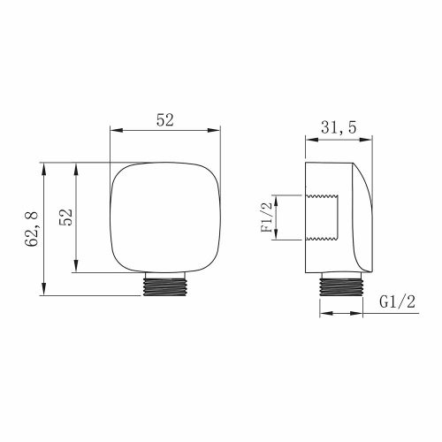 Подключение для душевого шланга LEMARK LM8085C