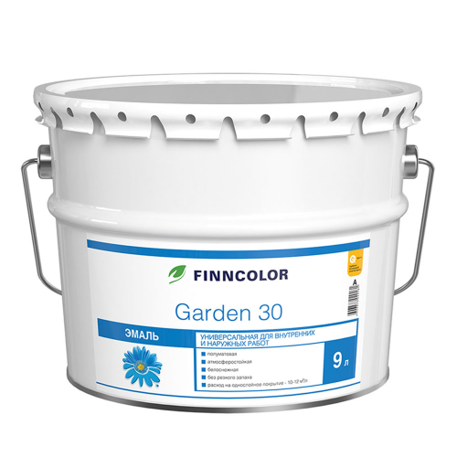 Эмаль алкидная Finncolor Garden 30 основа C полуматовая 9 л