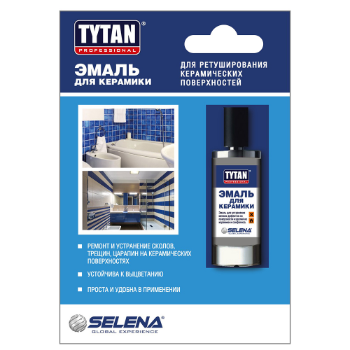 Эмаль для керамики Tytan Professional белая 8 мл