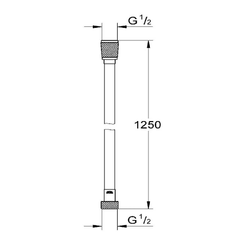 Шланг для душа GROHE Silverflex 1250 мм пластик