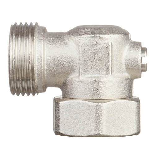 Узел нижнего подключения угловой Stout (SVH-0006-000020) 3/4 НР(ш) х 3/4 ВР(г) для радиатора никелерованный