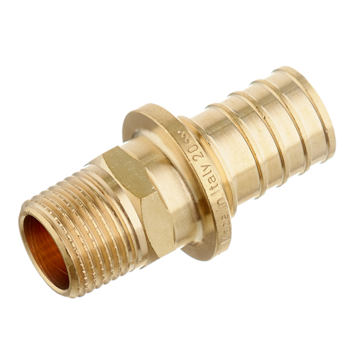 Соединитель прямой Stout (SFA-0001-002512) 25 мм х 1/2 НР(г) латунный