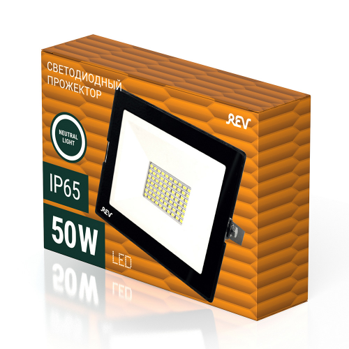 Прожектор светодиодный REV 50 Вт 220 В IP65 135х95х20 мм 4000К естественный белый свет