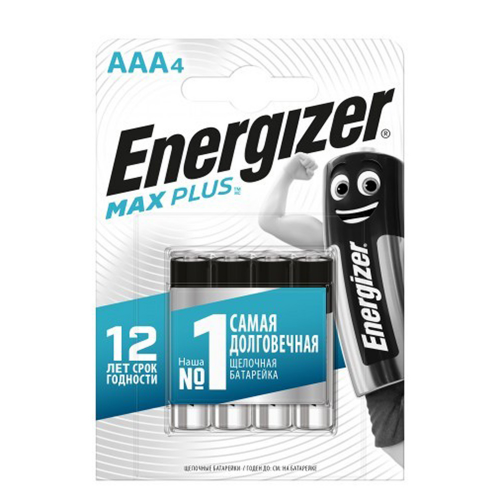 Батарейка Energizer Max Plus AAA мизинчиковая LR03 1,5 В (4 шт.)