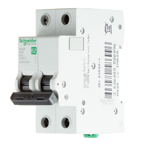 Автоматический выключатель Schneider Electric Easy9 (EZ9F34263) 2P 63А тип C 4,5 кА 220 В на DIN-рейку