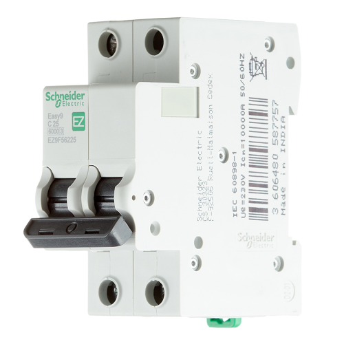 Автоматический выключатель Schneider Electric Easy9 (EZ9F56225) 2P 25А тип C 6 кА 220 В на DIN-рейку
