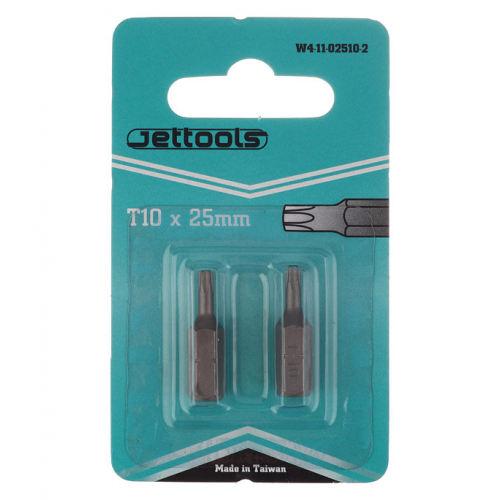 Бита Jettools (W4-11-02510-2) TORX T10 магнитная 25 мм (2 шт.)