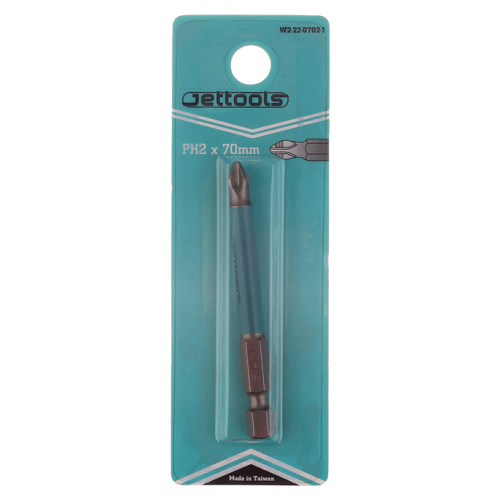 Бита Jettools (W2-22-0702-1) PH2 магнитная 70 мм (1 шт.)