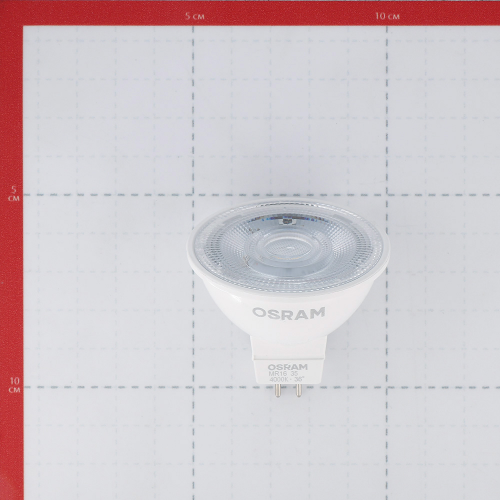 Лампа светодиодная Osram 5 Вт GU5.3 рефлектор MR16 4000К естественный белый свет 12 В