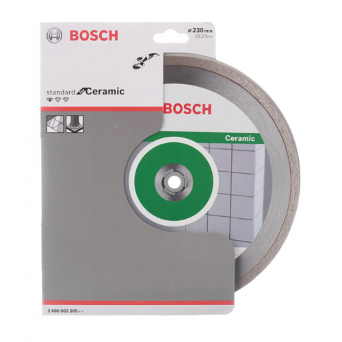 Диск алмазный по керамике Bosch Professional (2608602205) 230x22,2x2,4 мм сплошной сухой рез