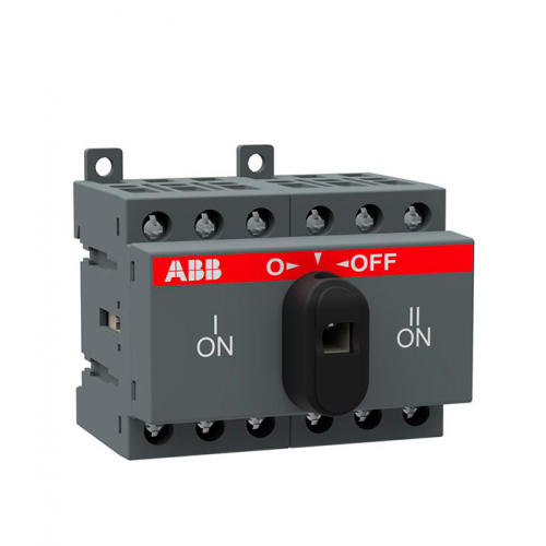 Рубильник реверсивный ABB OT25F3С (1SCA104863R1001) 3P 25А 690 В на DIN-рейку/монтажную плату с ручкой