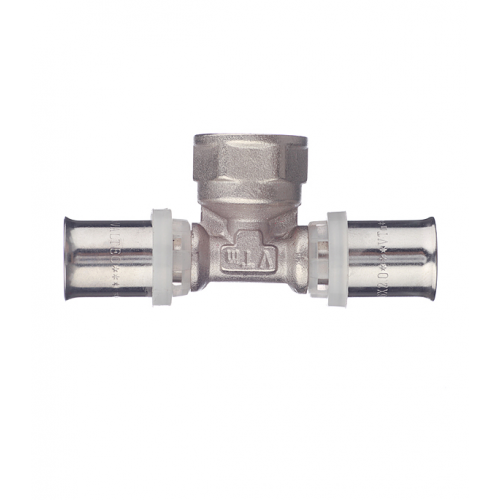 Тройник VALTEC (VTm.232.N.160416) 16(пресс) х 1/2 ВР(г) х 16(пресс)