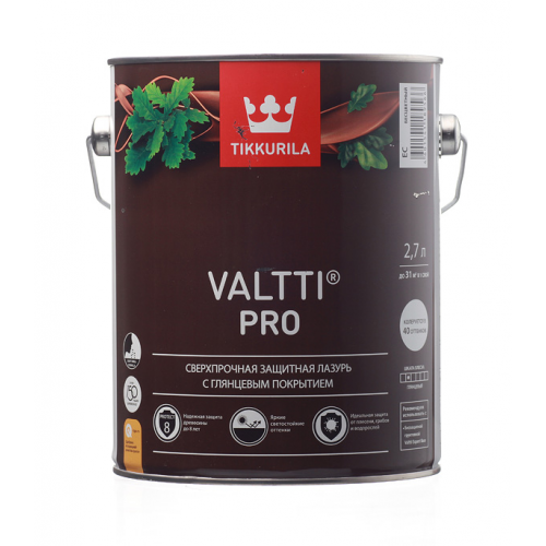 Антисептик Tikkurila Valtti Pro декоративный для дерева бесцветный 2,7 л