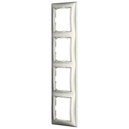 Рамка Legrand Valena 694333 четырехместная горизонтальная алюминий