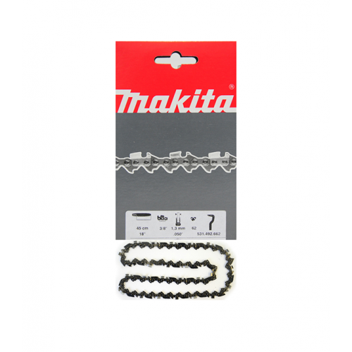 Цепь Makita (531492662) 18" шаг 3/8" паз 1,3 мм 62 звена